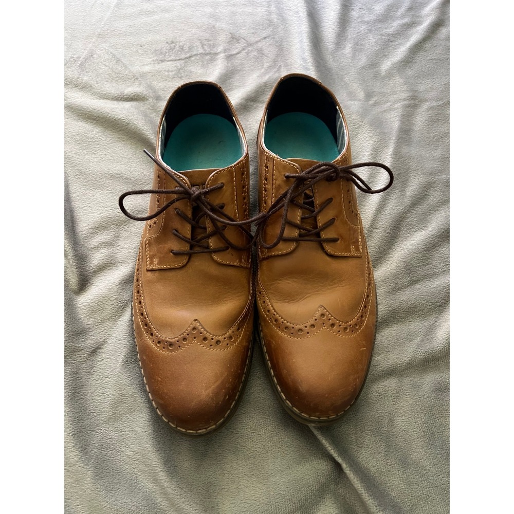 Sperry Top-Sider Mens 8.5M Brown Leather Wingtip Oxford Shoes